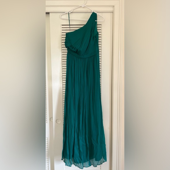 J. Crew Dresses & Skirts - J.Crew Teal One Shoulder Formal Gown